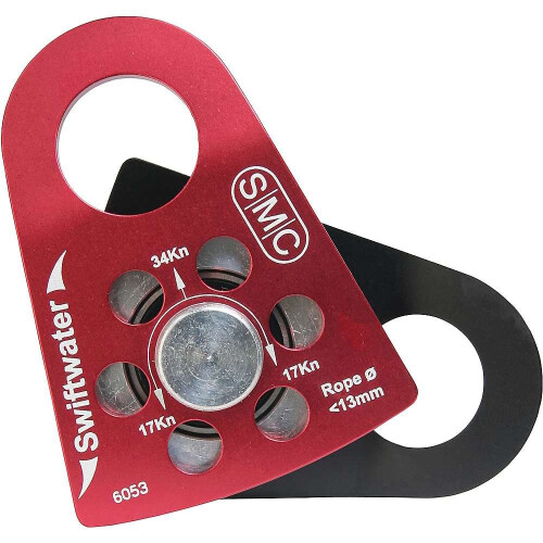 SMC Swiftwater kladka (cerven/cern, 2 palce)