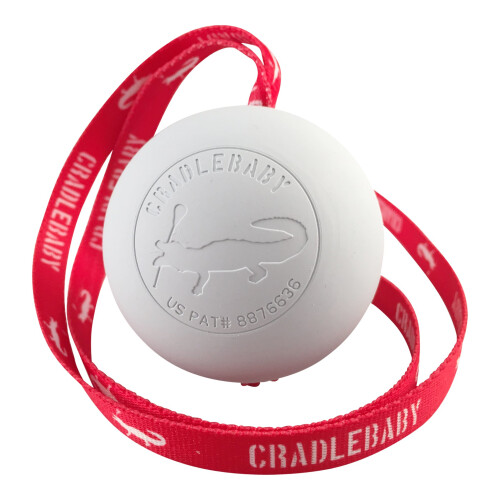 Cradlebaby (rood met wit logo (witte bal)