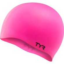 Latest Designed Long Hair Silicone Swim Cap, Keeps Hair Clean with Ear Protector,Waterproof Silicone Swimming Cap for Adult, Woman and Men (Floro Pink