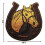 Graphique Dust Horse fer  cheval questre brod fer sur patch 2