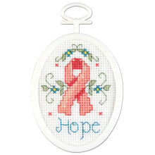 Janlynn 21-1528 Hope Mini Zählstickset Oval, 2,75 Zoll