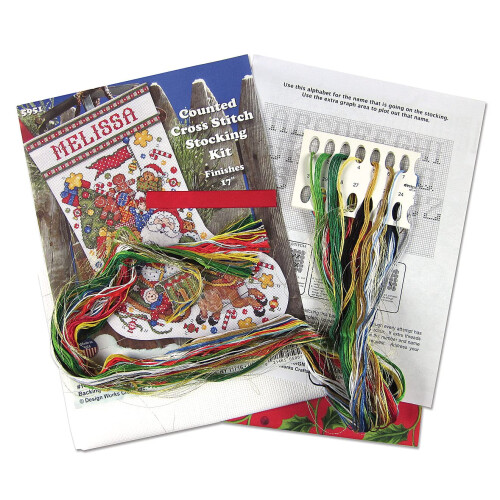Kit di Stocking per Ricamo Tobin Santa Sleigh, 17" Lungo, 14 Count 2