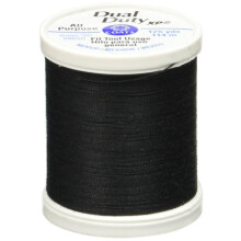 Filo e Cerniere Coats Dual Duty XP, Filo Universale, 125 Metri, Nero