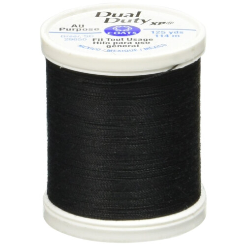 Coats Thread & Zippers Dual Duty XP Universalnähgarn, 125-Yard, Schwarz