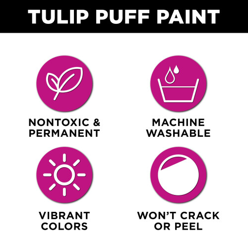 Tulip Dimensional Fabric Paint 4oz-Metallics - Black 2