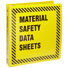 Brady BR753Y Prinzing 1,5 hvelykes srga MSDS iratgyujto (1 darab)