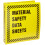 Brady BR753Y Prinzing 1,5 inch gele MSDS-map (1 stuk) 1
