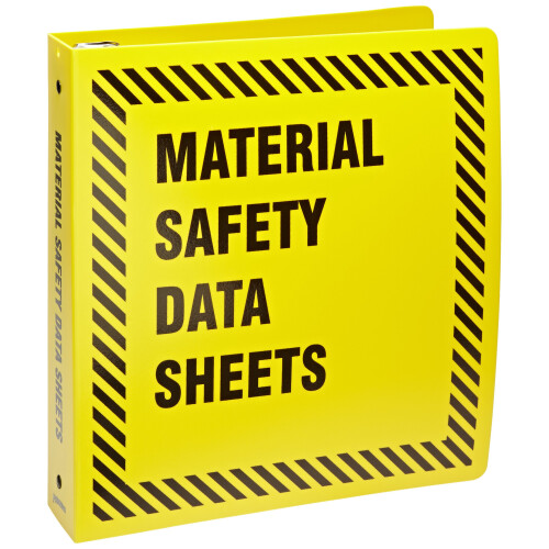 Brady BR753Y Prinzing 1,5 inch gele MSDS-map (1 stuk)