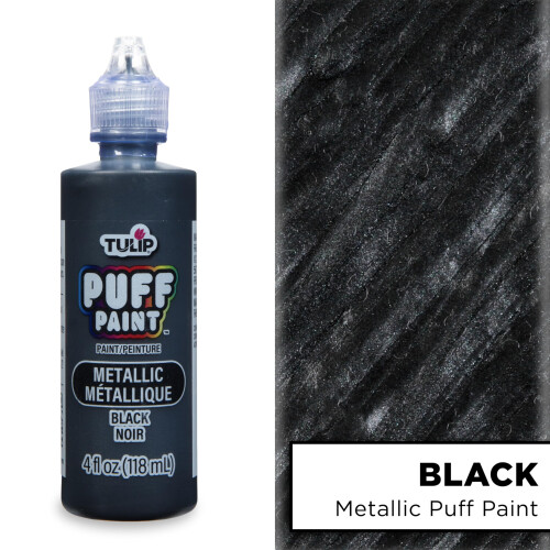 Tulip Dimensional Fabric Paint 4oz-Metallics - Black 1