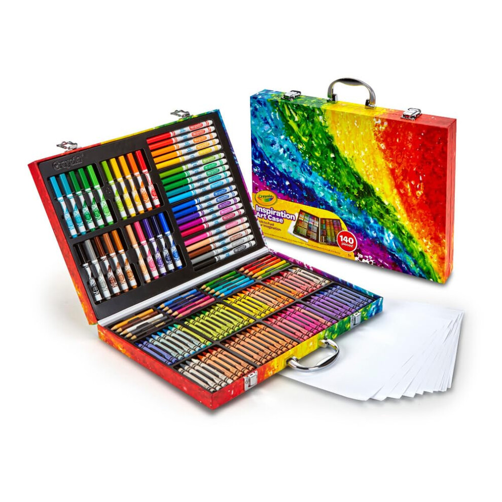 Crayola Inspiration Art Case: 140 Pieces, Art Set, Gifts for Kids and Adults