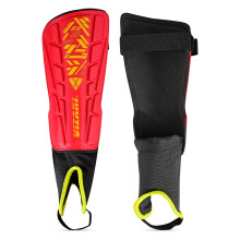 (S, Red) Vizari Malaga Soccer Shin Pads for Kids | Soccer Gear for Boys Girls | Protective Soccer Equipment | Adjustable Straps