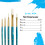 Synthetic White Taklon Real Value Brush Set-5/Pkg 3