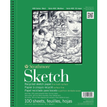 Strathmore 400 Series Skizzenbuch, recyceltes Papier, 3,5x5 Zoll, 100 Blätter - Künstler Skizzenbuch für Zeichnung
