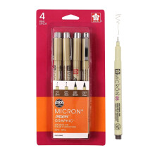 SAKURA Pigma Micron Fineliner-Stifte Archivstifte mit Sepia-Tinte Stifte zum Schreiben, Zeichnen oder Journaling verschiedene Spitzengren