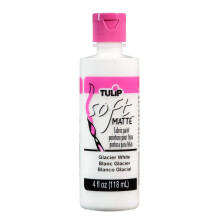 Tulip Soft Fabric Paint 4oz-Matte - Glacier White