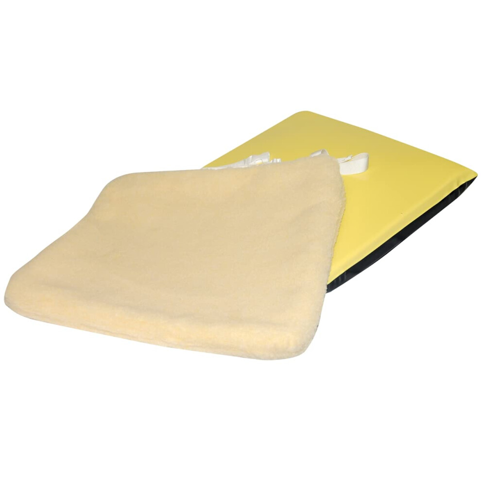 Skil-Care Econo-Gel Vinyl Cushion With Sheepskin Cover 16 W X 16 D X 2 H Wheelchair Cushions And Seat Accessories 751162
