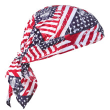 Ergodyne Chill-Its 6710CT Raffreddamento evaporativo Dew Rag Stars and Stripes Stars & Stripes