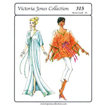 Victoria Jones veelzijdig Hawaiiaans kaftan/tuniek naaipatroon #315 - maten S-3X