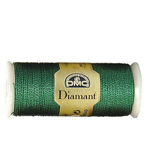 DMC DMC Diamant Metallic Thread 38.2yd-Green Emerald 380-D699 2