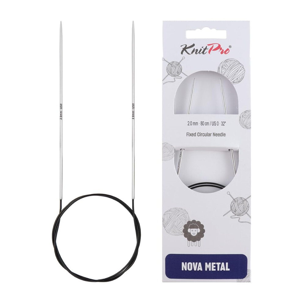 Knitpro Silver 40 Cm X 2 Mm Nova Fixed Circular Needles,