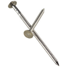 Simpson Strong Tie S810ARN1 8D Tegole e chiodi per ardesia da 2-1/2 pollici e calibro 10 con gambo ad anello in acciaio inossidabile 304 da 1 lib