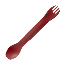 humangear GoBites Duo | Reis- en kampeergerei | Draagbaar en converteerbaar eetgerei | Multifunctioneel Spork Rood
