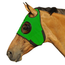 Intrepid International Horse Mask - Quarter Cup Blinker h?tte til v?ddel?b og tr?ning Str?kbart materiale Touch Tape Lukning Skygger Begr?nset si