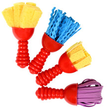 READY 2 LEARN Teksturerede kunstv?rkt?jer - S?t med 4 - Jumbo malerpensler til sm?b?rn og b?rn - S?t 2 - DIY m?nstre og effekter Plast Multicolor