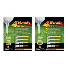 4 Yards More Golf Tees  Standard Yellow 2 3/4 Inches Length