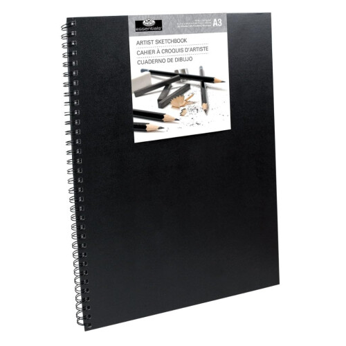 Spiral Hardcover Sketchbook 5.8"X8.3"-