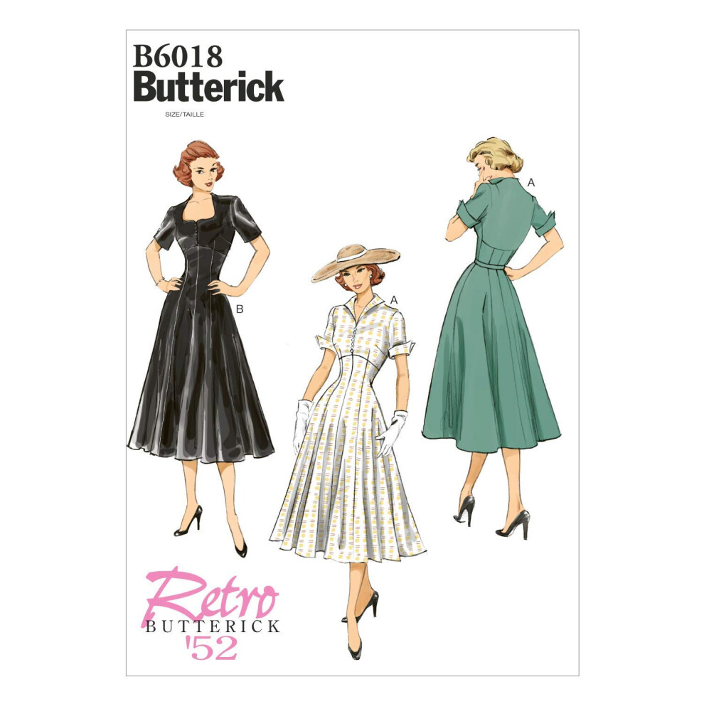Butterick Patterns 6018E5 Misses Dress, Multi-Colour