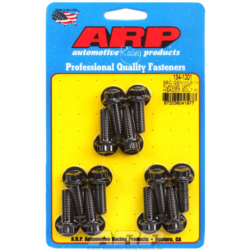 Arp 134-1201 8 X 0.98 In. 12 Point Header Bolt Kit For Chevrolet Gen Iii Ls Series Small Block 672036041977