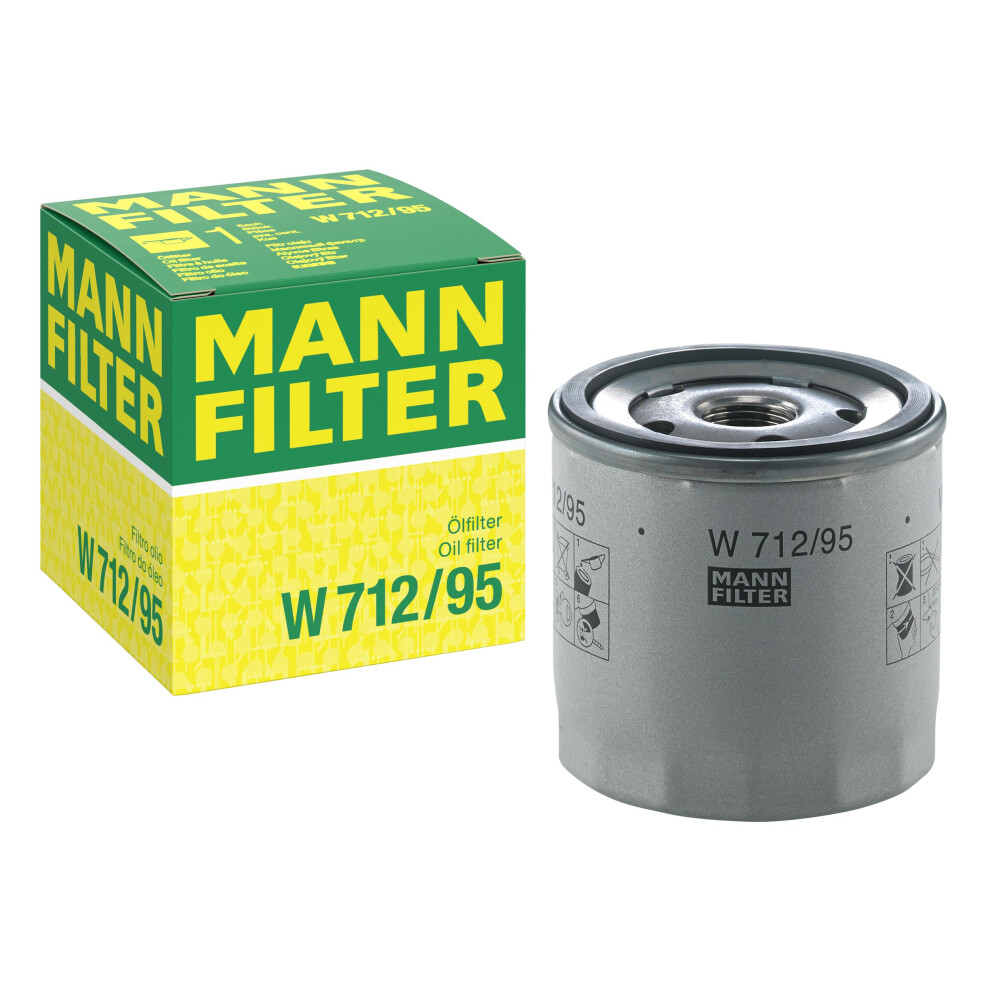 Mann Filter Hummel W712/95ÃÂ Oil Filter 4011558036010