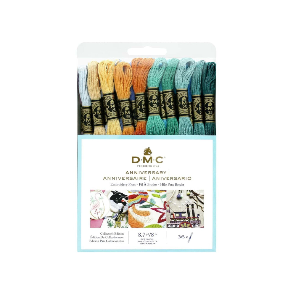 Dmc Embroidery Floss Pack 8.7Yd-Anniversary 36/Pkg 7F25np36