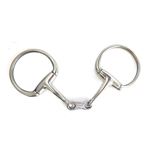 AJ Tack French Link Curved Eggbutt Snaffle Bit