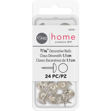 Dritz Home 44283 Glatte dekorative negle 7/16-tommer b?rstet nikkel (24-stykker)