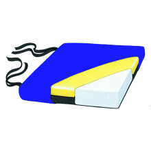 Skil-Care Comfort Foam 18""""x16""""x4"""" poltr pro odlehcen tlaku a pohodl Dvoubarevn vinylov E-Z Rise poltr sedk invalidnho vozku 753290