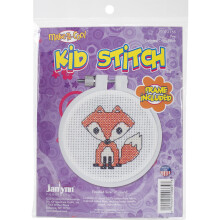 Janlynn Kid Stitch 11 Count Fuchs Mini Kreuzstich Set, 3-Zoll