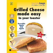 Toastabags 7-B360 Twin Pack - Grilled Cheese in Your Toaster No Fuss No Mess - Reusable 50 Times - Pack of 3