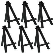 U.S. Art Supply Cavalletto Mini Nero in Legno da 5" - Cavalletto A-Frame per Pittura