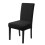 Washable Elastics Dining Chair Cover Modern Stretch-Black 1