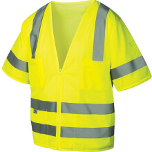 Pyramex RVZ31 Series Klasse 3 Sikkerhedsvest Hi-Vis Lime Extra Large