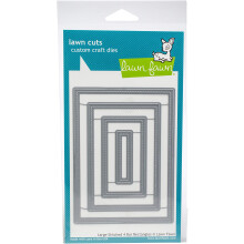 Pl?neklip Custom Craft Die -Store syede 4-stangsrektangler -LFD1026