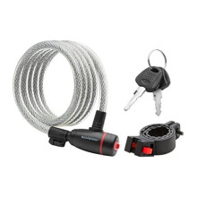 Blocco per Bicicletta Schwinn in Cavo d'Acciaio Intrecciato, 2 Chiavi Incluse, 6 piedi x 12mm