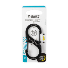 Nite Ize LSB3-01-R6 S-Biner Carabiner, Size #3, Black
