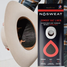 No Sweat Cowboy Hat and Riding Helmet Liner/Sweat Absorber (50 Pack)
