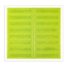 AccuformNMC NMC lime zld ntapad, fnyvisszavero kemnykalap-matrick 1"""" x 4"""" fluoreszkl cskok LHR104GNYL zld/srga (16 db-os csomag) Amerika