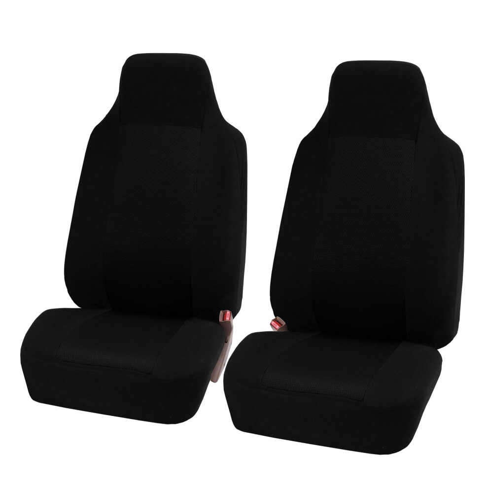 Fh Group Car Seat Covers Front Set Cloth - Car Seatcovers For Bucket Seats 1 Piece Seatcover Universal Fit Car Seatcover Washable Car Seatcover Autom 085768700515