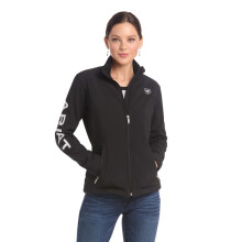 Giacca Softshell New Team da donna Ariat - Giacca resistente al vento e all'acqua Nera X-Small