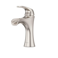 Pfister Jaida Robinet de lavabo de salle de bain commande unique, 1 poigne, monotrou, finition nickel bross LF042JDKK